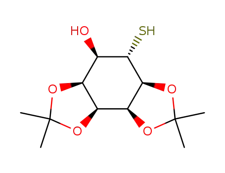 (+/-)-1r,2c,3c,4c,5c-Pentahydroxy-6t-mercapto-cyclohexan-2,3;4,5-di-isopropyliden-diketal