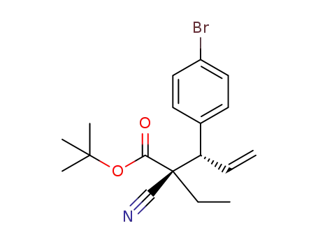 (2S,3S)-tert-butyl 3-(4-bromophenyl)-2-cyano-2-ethylpent-4-enoate