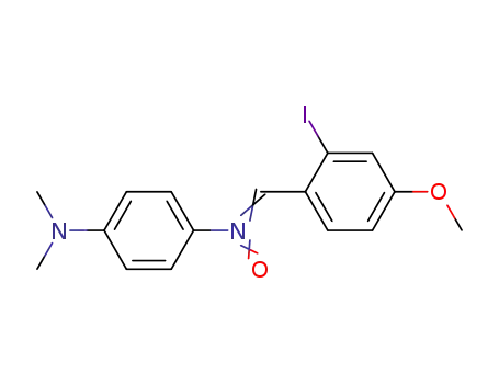 C-<2-Jod-4-methoxy-phenyl>-N-<4-dimethylamino-phenyl>-nitron
