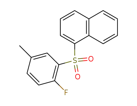 Molecular Structure of 1813-71-4 (<6-Fluor-3-methyl-phenyl>-<naphthyl-(1)>sulfon)