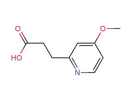 Molecular Structure of 608880-87-1 (3-(4-methoxypyridin-2-yl) propionic acid)