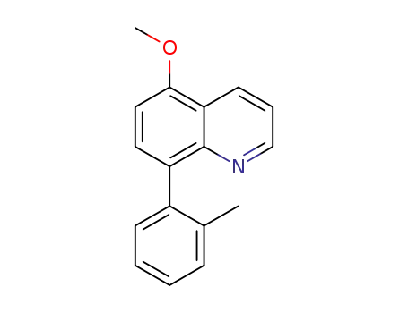 Molecular Structure of 1315322-73-6 (5-methoxy-8-o-tolylquinoline)
