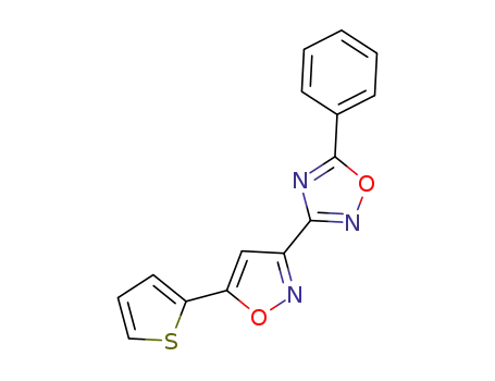 5-phenyl-3-[5-(2-thienyl)isoxazol-3-yl]-1,2,4-oxadiazole