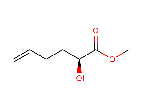 Molecular Structure of 201539-29-9 (5-Hexenoic acid, 2-hydroxy-, methyl ester, (S)-)