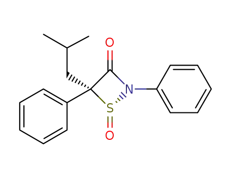 (1R,4S)-N-phenyl-4-isobutyl-4-phenyl-1,2-thiazetidin-3-one 1-oxide
