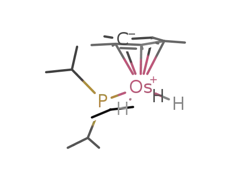 Molecular Structure of 1313012-43-9 ([OsH3(η5-tetramethylcyclopentadienyl)(P(i-Pr)3)])