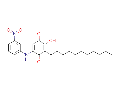 Molecular Structure of 1346520-35-1 (5-(3-nitrophenylamino)-2-hydroxy-3-undecyl-1,4-benzoquinone)