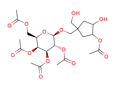 (3-acetoxy-4-hydroxy-1-(hydroxymethyl)cyclopentyl)methyl 2,3,4,6-tetra-O-acetyl-β-D-galactopyranoside