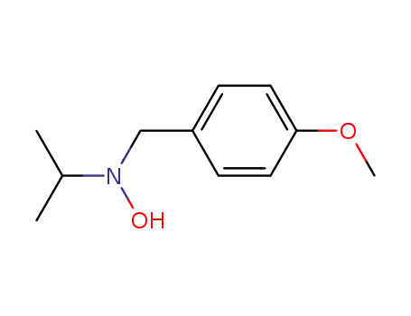 Molecular Structure of 191991-37-4 (N-p-methoxybenzyl-N-isopropylhydroxylamine)