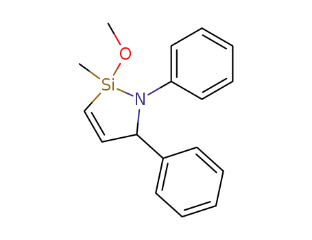 Molecular Structure of 158172-41-9 (1,5-diphenyl-2-methoxy-2-methyl-1,2-azasiloline-3)