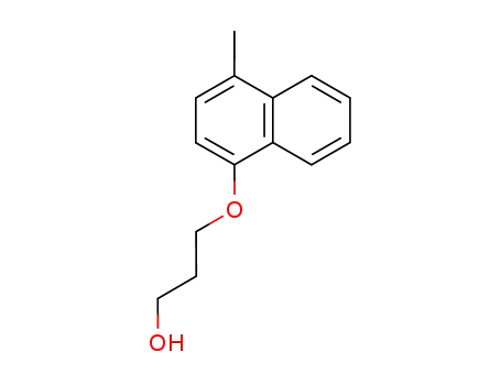 Molecular Structure of 222161-54-8 (1-(3-hydroxypropoxy)-4-methylnaphthalene)
