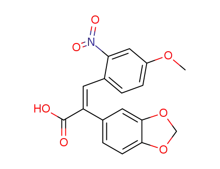 4'-methoxy-3,4-methylenedioxy-2'-nitro-<i>cis</i>-stilbene-α-carboxylic acid
