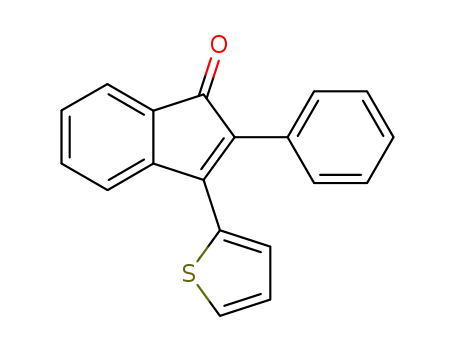Molecular Structure of 18853-36-6 (2-phenyl 3-(2-thienyl)-<1H>-inden-1-one)