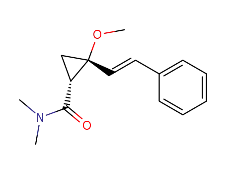 cis-2-Methoxy-2-(2-phenylethenyl)cyclopropancarbonsaeure-dimethylamid