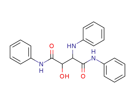 Molecular Structure of 100265-71-2 (2-anilino-3-hydroxy-succinic acid dianilide)
