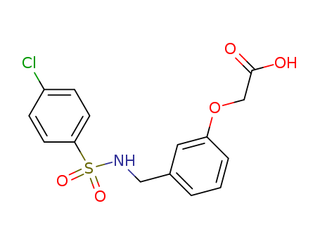 Molecular Structure of 138914-17-7 (Acetic acid, [3-[[[(4-chlorophenyl)sulfonyl]amino]methyl]phenoxy]-)