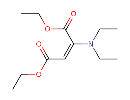 Molecular Structure of 116308-58-8 (2-Butenedioic acid, 2-(diethylamino)-, diethyl ester, (2E)-)