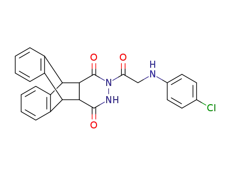 2-[1-oxo-2-[(4-chlorophenyl)amino]-ethyl]-2,3,4a,5,10,10a-hexahydro-5,10-[1',2']-benzenobenzo[g]-phthalazine-1,4-dione