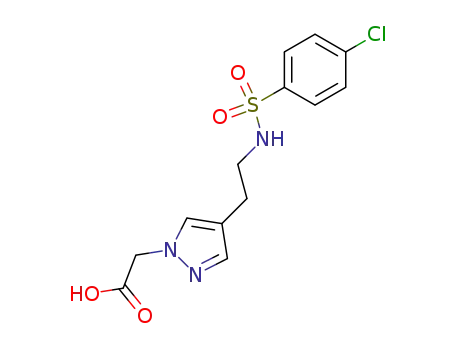 1H-Pyrazole-1-acetic acid, 4-[2-[[(4-chlorophenyl)sulfonyl]amino]ethyl]-