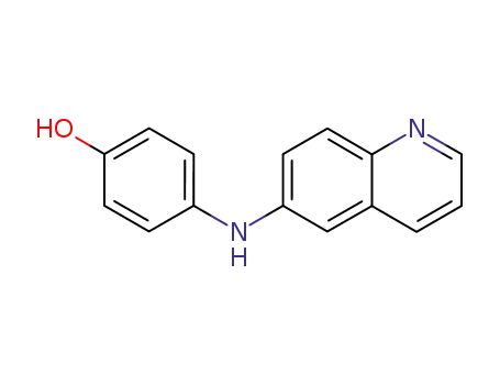 Molecular Structure of 111359-52-5 (4-[6]quinolylamino-phenol)