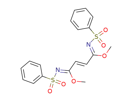 <i>N</i>,<i>N</i>'-bis-benzenesulfonyl-but-2-enediimidic acid dimethyl ester