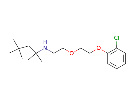 Molecular Structure of 103153-47-5 (1-[2-(2-chloro-phenoxy)-ethoxy]-2-(1,1,3,3-tetramethyl-butylamino)-ethane)
