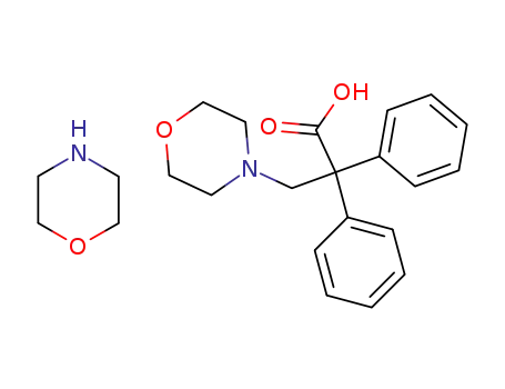 Molecular Structure of 102888-23-3 (3-morpholino-2,2-diphenyl-propionic acid ; morpholine salt)