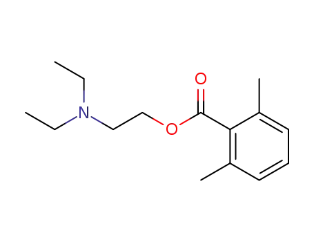 Molecular Structure of 101356-29-0 (2,6-dimethyl-benzoic acid-(2-diethylamino-ethyl ester))
