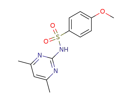 Molecular Structure of 515-55-9 (4-methoxy-benzenesulfonic acid-(4,6-dimethyl-pyrimidin-2-ylamide))