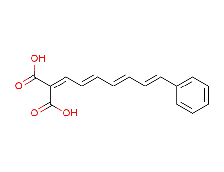 Molecular Structure of 84654-99-9 ((7-phenyl-hepta-2,4,6-trienylidene)-malonic acid)