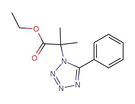 α-(5-phenyl-tetrazol-1-yl)-isobutyric acid ethyl ester