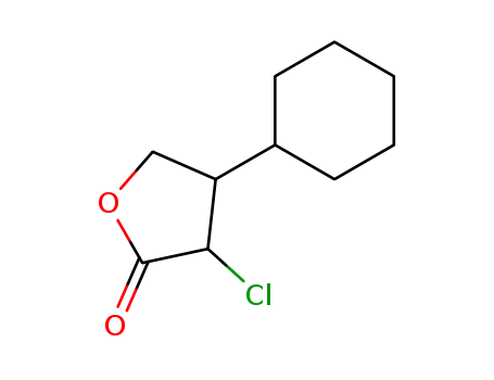 Molecular Structure of 854436-18-3 (3-chloro-4-cyclohexyl-dihydro-furan-2-one)