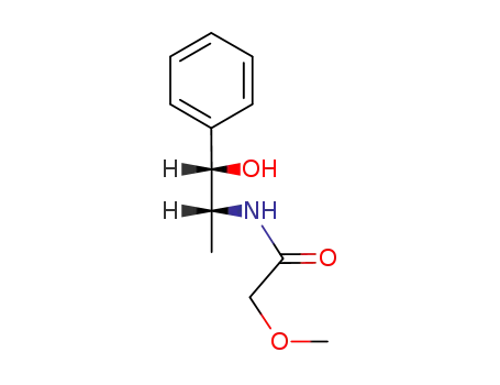 Molecular Structure of 100370-29-4 (methoxyacetic acid-((1<i>RS</i>,2<i>SR</i>)-2-hydroxy-1-methyl-2-phenyl-ethylamide))
