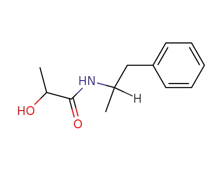 Molecular Structure of 100369-88-8 (optically inactive <i>N</i>-(1-methyl-2-phenyl-ethyl)-lactamide)