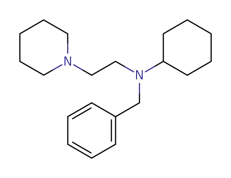 Molecular Structure of 102309-79-5 (benzyl-cyclohexyl-(2-piperidino-ethyl)-amine)