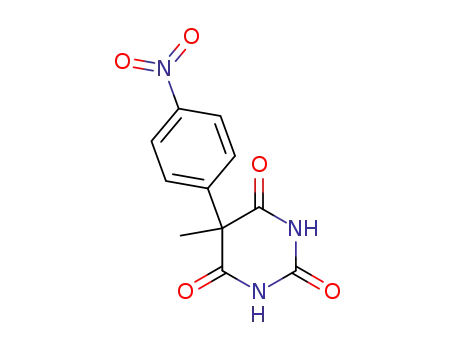 Molecular Structure of 103854-69-9 (5-methyl-5-(4-nitro-phenyl)-barbituric acid)
