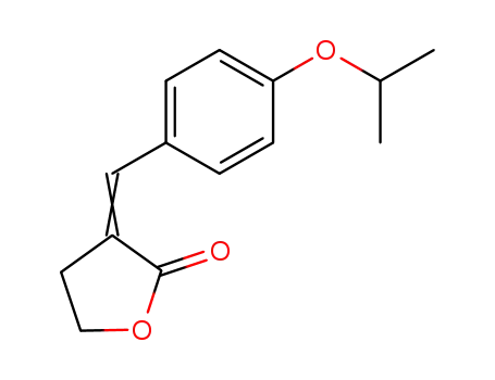 Molecular Structure of 93005-74-4 (3-((Ξ)-4-isopropoxy-benzylidene)-dihydro-furan-2-one)