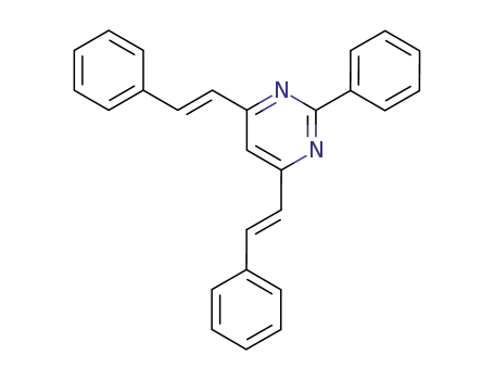 Molecular Structure of 36254-19-0 (2-phenyl-4,6-distyryl-pyrimidine)