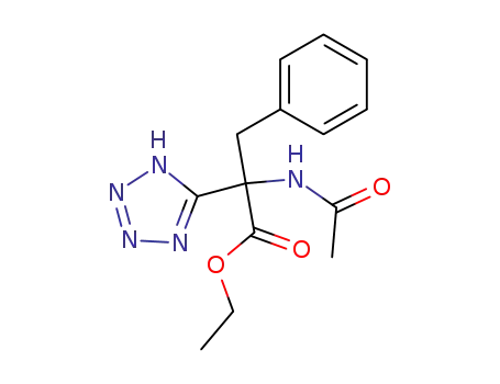 2-acetylamino-3-phenyl-2-(1<i>H</i>-tetrazol-5-yl)-propionic acid ethyl ester