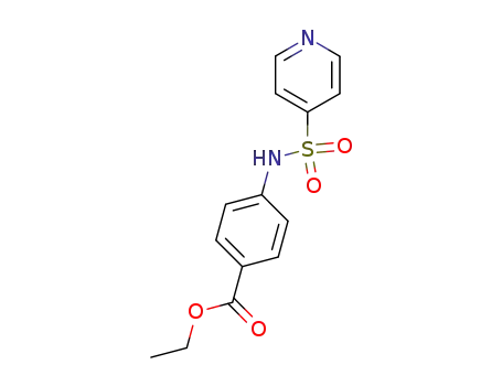 Molecular Structure of 738-68-1 (4-(pyridine-4-sulfonylamino)-benzoic acid ethyl ester)