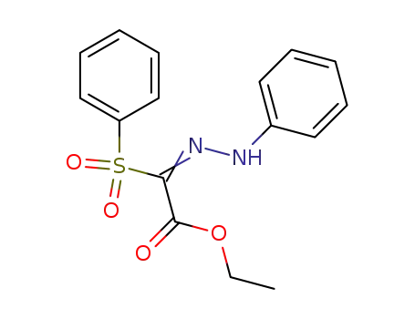 Acetic acid, (phenylhydrazono)(phenylsulfonyl)-, ethyl ester