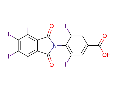 3,5-diiodo-4-(4,5,6,7-tetraiodo-1,3-dioxo-isoindolin-2-yl)-benzoic acid