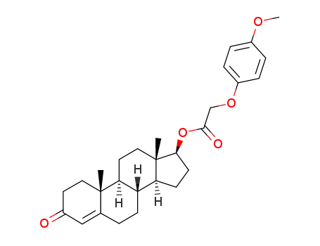 (4-methoxy-phenoxy)-acetic acid-(3-oxo-androst-4-en-17β-yl ester)