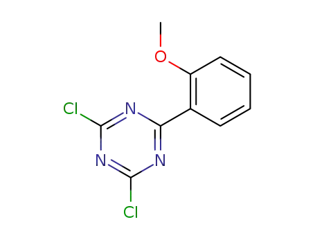 Molecular Structure of 90723-85-6 (1,3,5-Triazine, 2,4-dichloro-6-(2-methoxyphenyl)-)