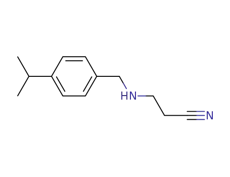 <i>N</i>-(4-isopropyl-benzyl)-β-alanine nitrile