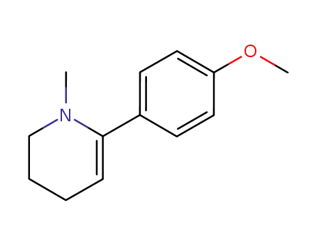 Molecular Structure of 61170-35-2 (Pyridine, 1,4,5,6-tetrahydro-2-(4-methoxyphenyl)-1-methyl-)