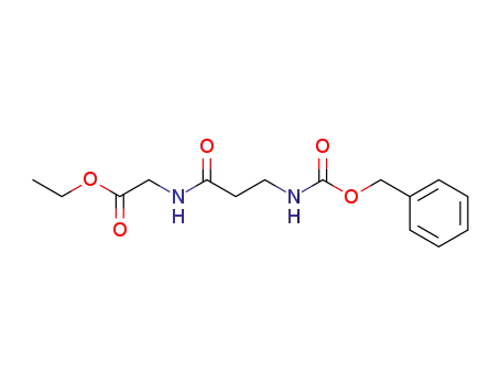 Molecular Structure of 2778-31-6 (Glycine, N-[N-[(phenylmethoxy)carbonyl]-b-alanyl]-, ethyl ester)