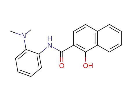 Molecular Structure of 26639-38-3 (1-hydroxy-[2]naphthoic acid-(2-dimethylamino-anilide))