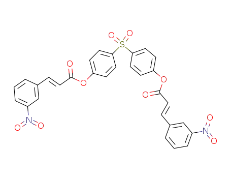 bis-[4-(3-nitro-<i>trans</i>-cinnamoyloxy)-phenyl]-sulfone