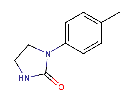 Molecular Structure of 90917-76-3 (2-Imidazolidinone, 1-(4-methylphenyl)-)